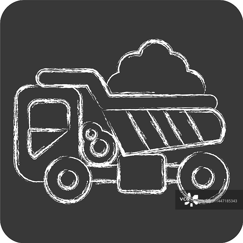 工程翻斗车图标图片素材