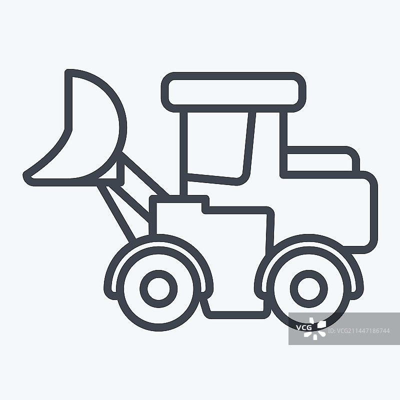 施工装载卡车图标图片素材