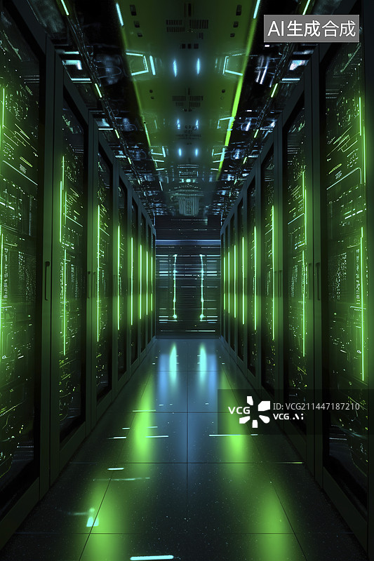 【AI数字艺术】大数据中心图片素材