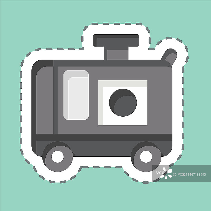 发电机贴纸线条剪辑图片素材