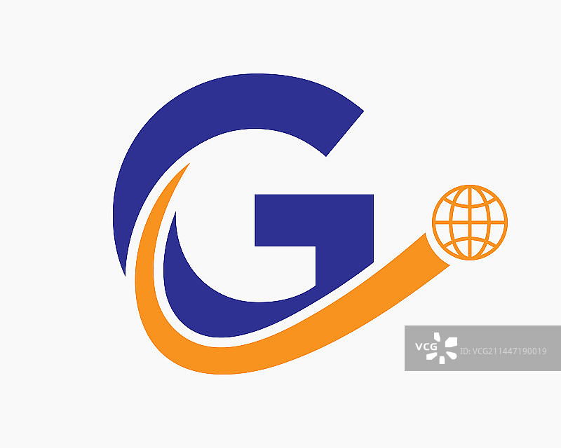 字母G全球标志设计，世界标识符号图片素材