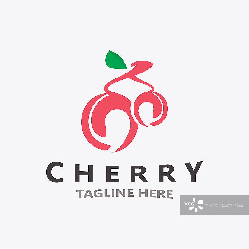 红色樱桃水果logo图片素材