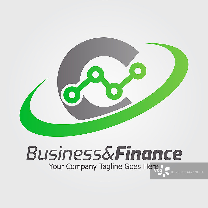 彩色字母C标志模板图片素材