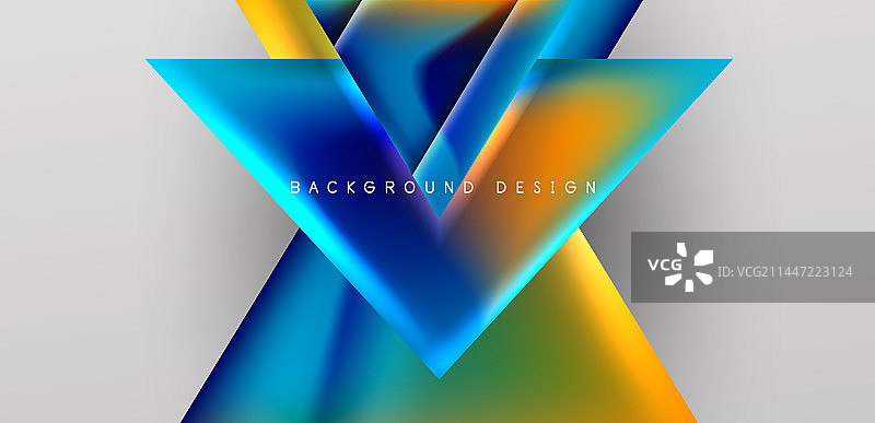 抽象背景与重叠的三角形和图片素材