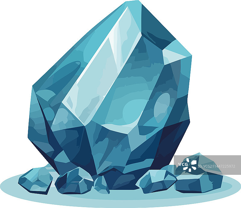 闪亮蓝色宝石水晶图片素材