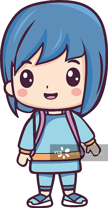 可爱女孩图片素材