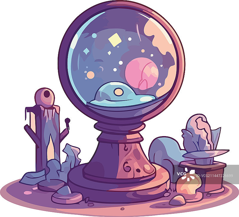 魔法水晶球图片素材