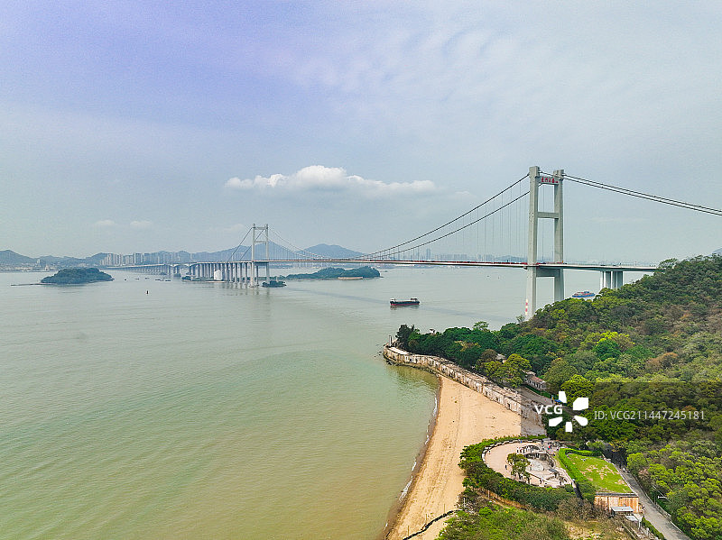 广东东莞鸦片战争虎门炮台海战博物馆航拍图片素材