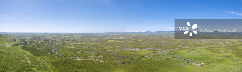 甘肃甘南玛曲县草原湿地图片素材