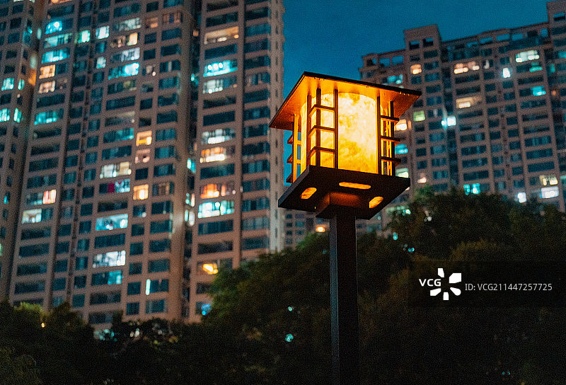 万家灯火图片素材