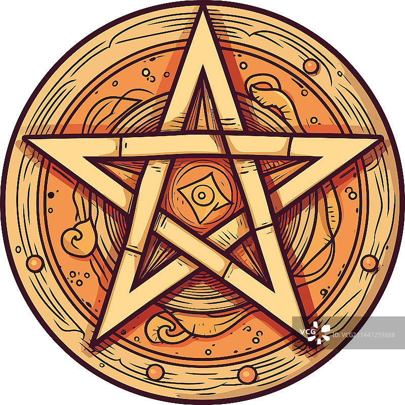 古代星形图案图片素材
