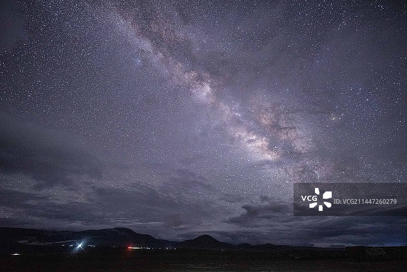 西藏海拔五千米的银河图片素材
