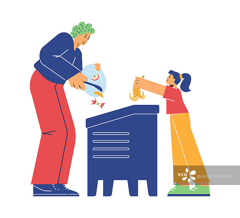 男人和女孩的孤立影像图片素材