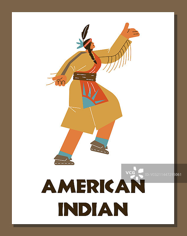 美洲原住民女子跳传统部落舞蹈图片素材
