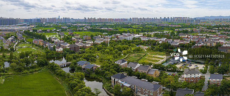 杭州西湖区三墩兰里景区兰里公园风光图片素材
