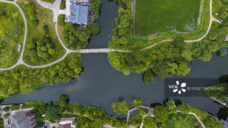 杭州西湖区三墩兰里景区兰里公园风光图片素材