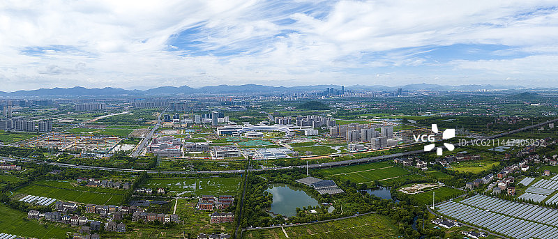 杭州西湖区三墩兰里景区兰里公园风光图片素材