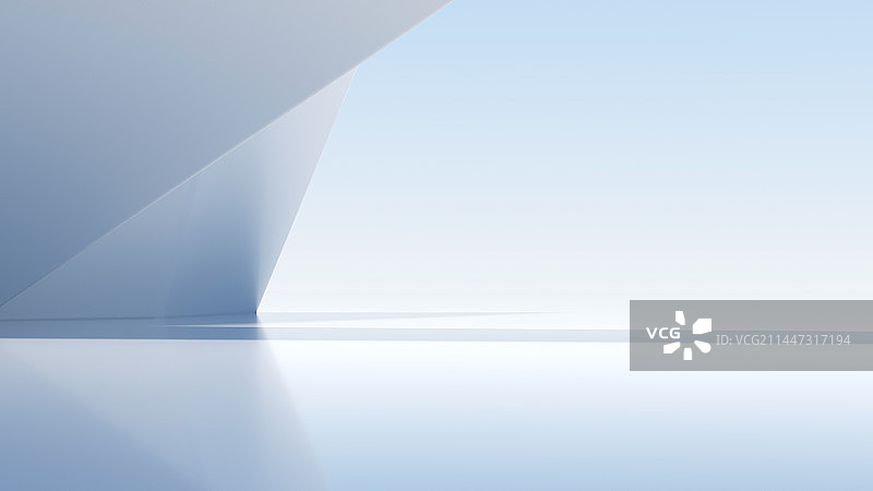 3D白色抽象建筑空间背景图片素材