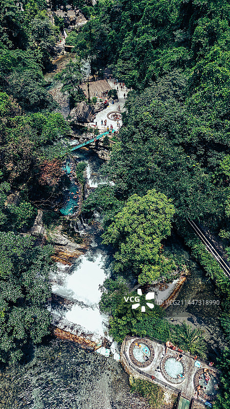 四川凉山西昌螺髻九十九里温泉图片素材