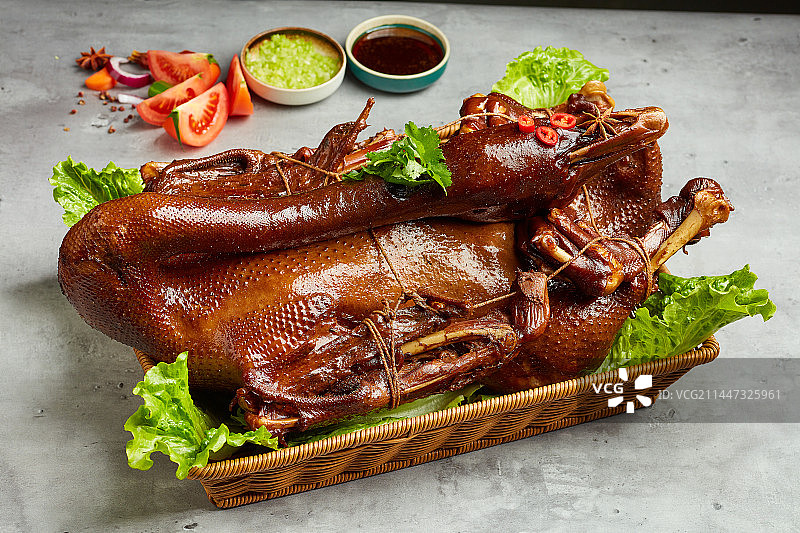 潮汕卤鹅狮头鹅图片素材