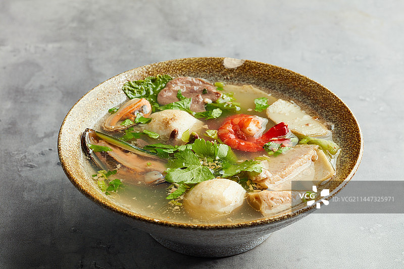 风味海鲜汤图片素材