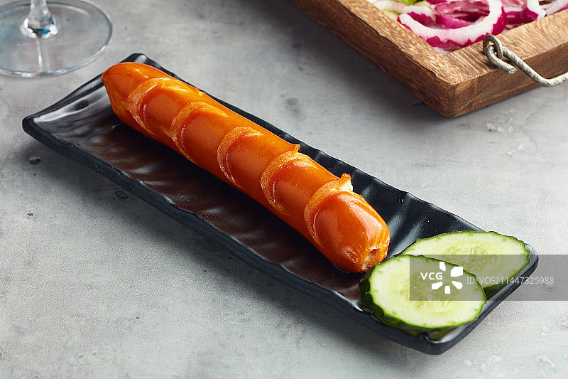 炸香肠油炸肉肠图片素材