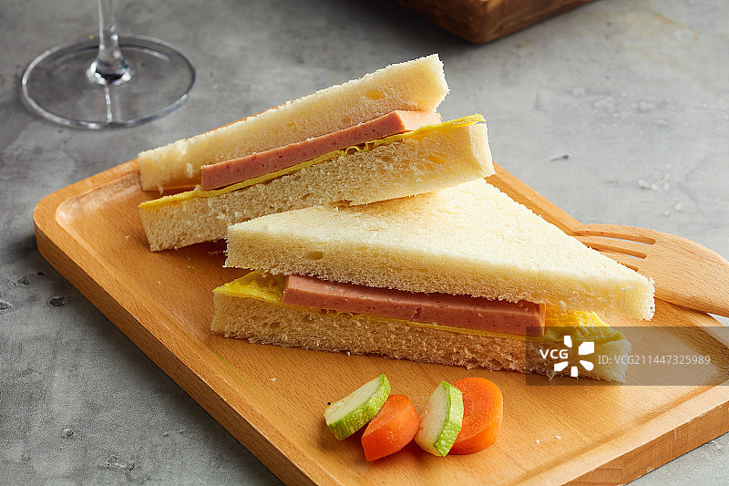 火腿三文治图片素材