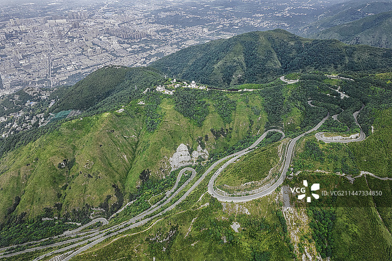 骊山环山路图片素材