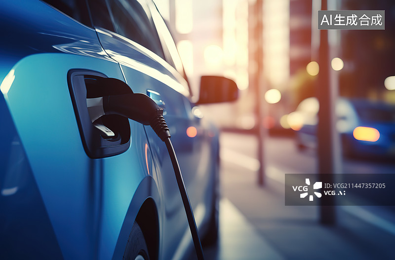 【AI数字艺术】汽车在路上的特写镜头图片素材