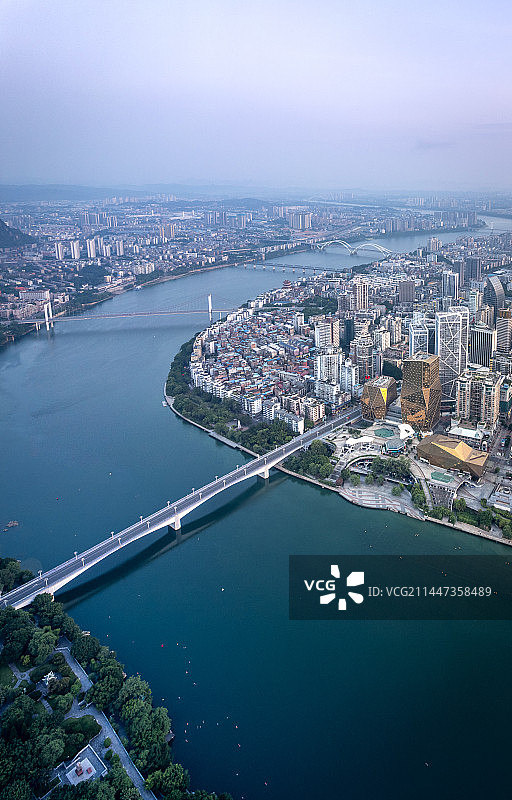 广西柳州城市风光全景柳江图片素材