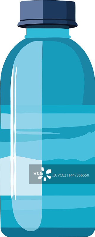 装有纯净水的透明塑料瓶图片素材