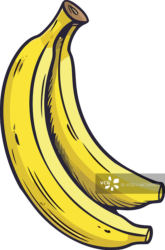 成熟香蕉：来自自然的健康零食图片素材
