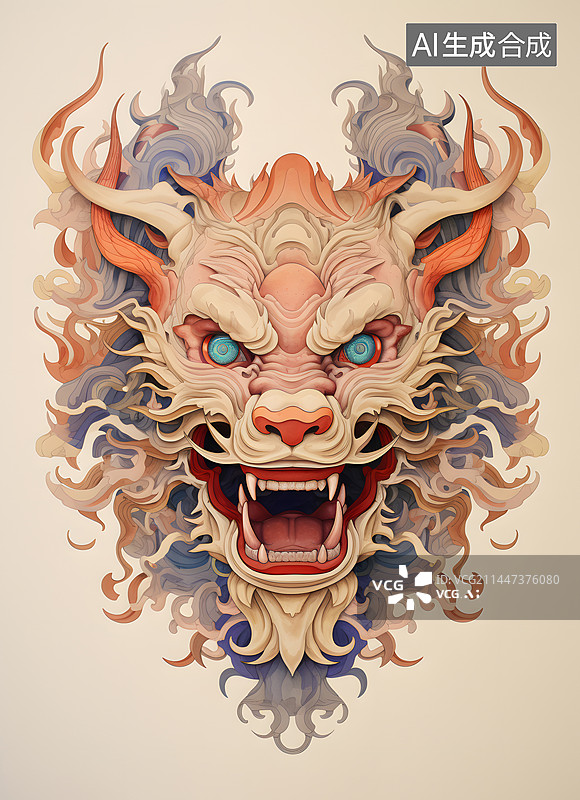 【AI数字艺术】中国龙图片素材