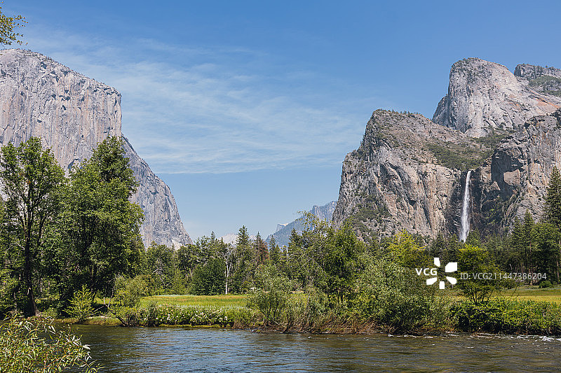 优胜美地瀑布图片素材