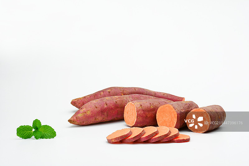 红薯白色背景图片素材
