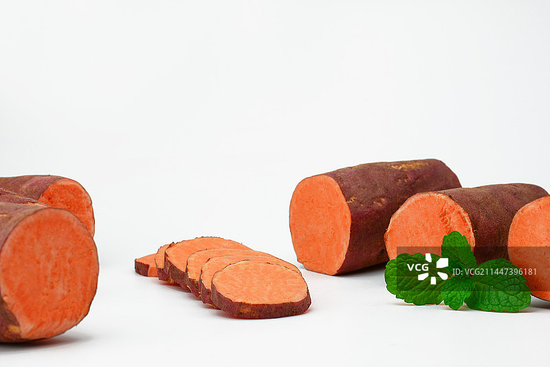 红薯白色背景图片素材