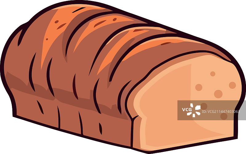 新鲜出炉的全麦有机面包图片素材