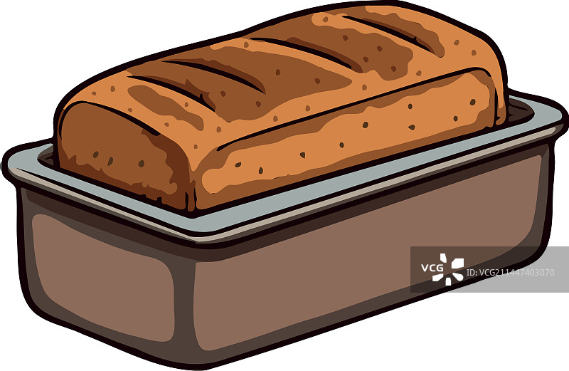 容器中的新鲜出炉法棍面包图片素材