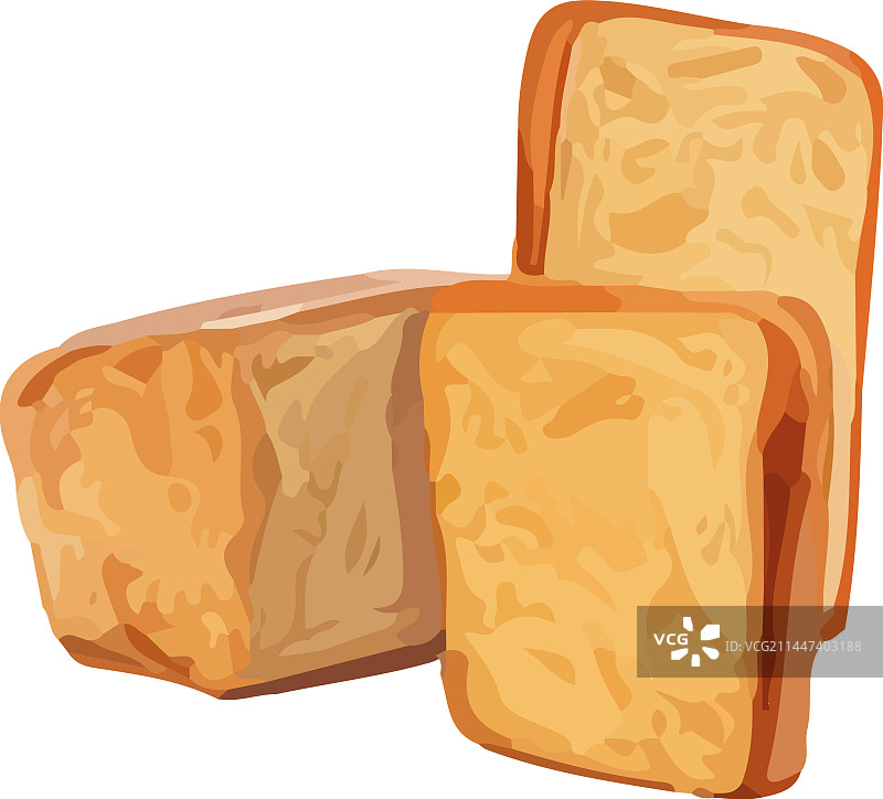 新鲜烤面包片图片素材