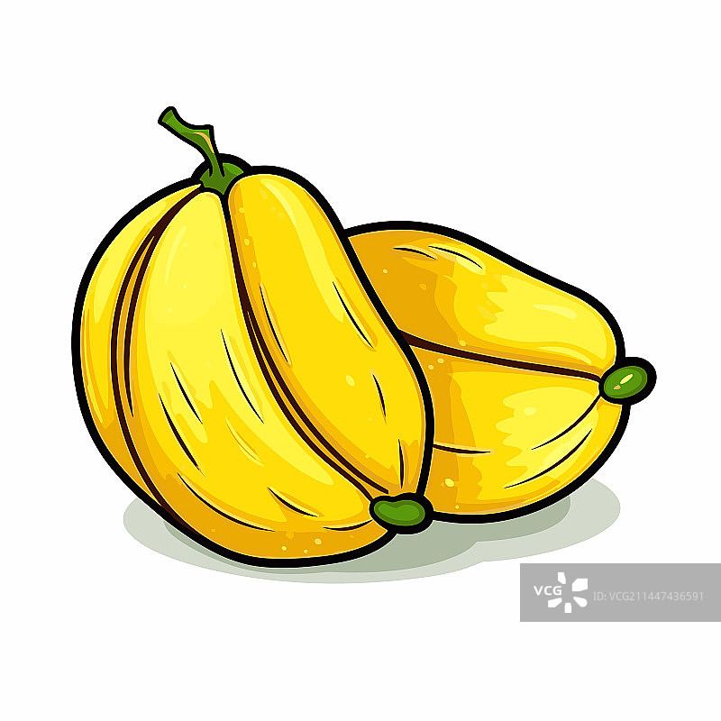 手绘涂鸦杨桃图片素材