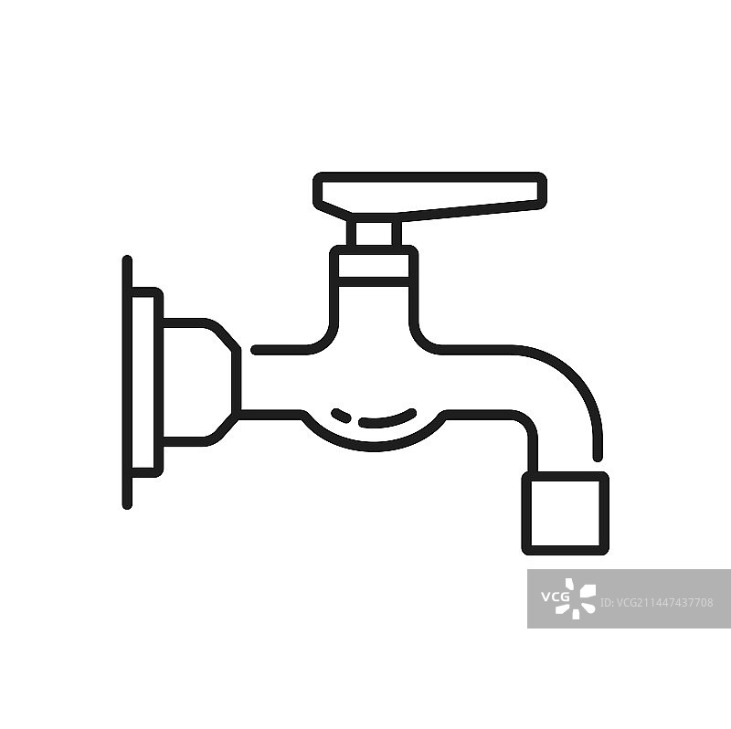 厨房和浴室水龙头压缩图标图片素材