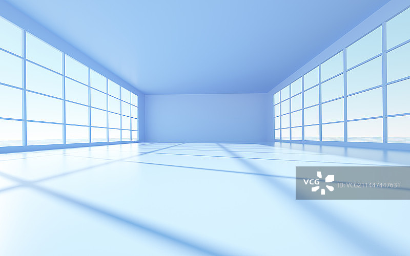 简单广场室内空间光影场景图片素材