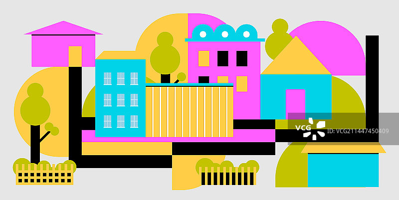 街道一角图片素材