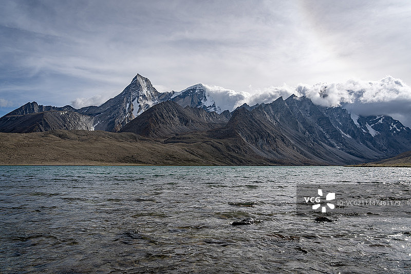 定结宗措湖图片素材