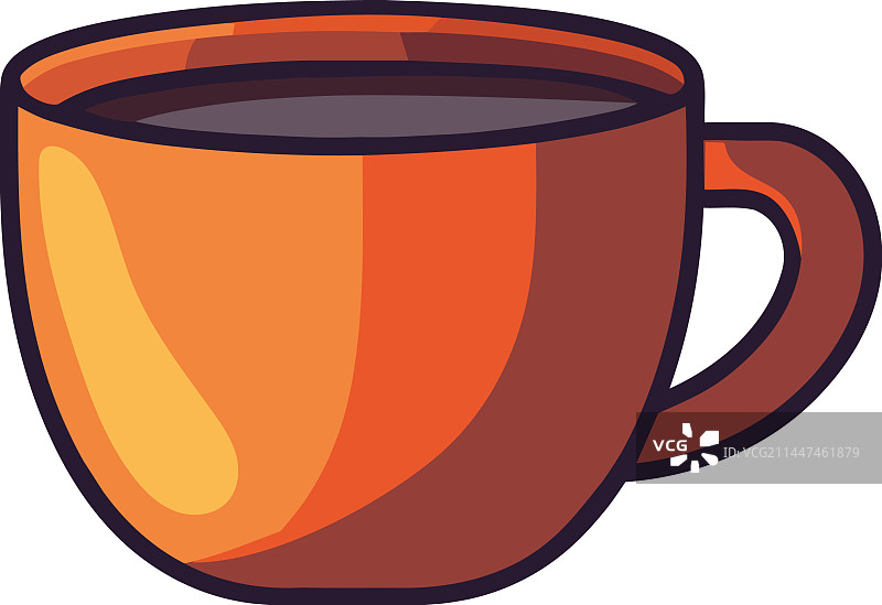 带卡布奇诺的咖啡杯图标图片素材