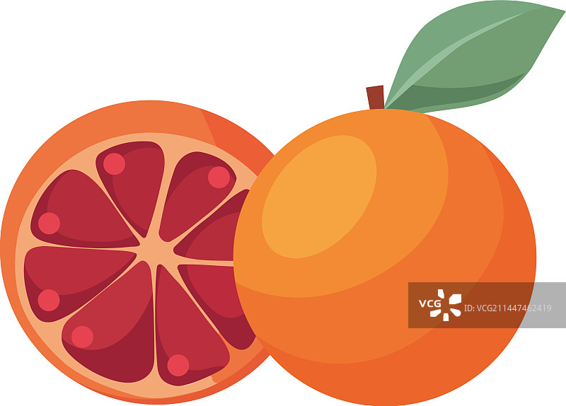 多汁农场新鲜柑橘片图片素材