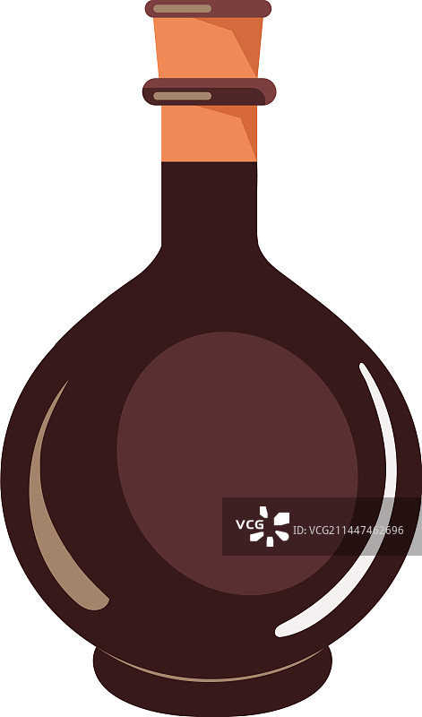 带标签装饰的葡萄酒瓶图片素材