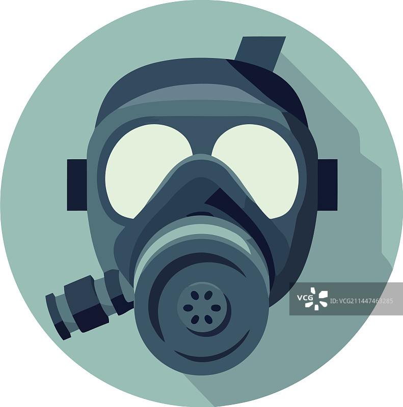 象征工业安全的防毒面具图片素材