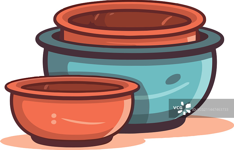 厨房用具中的陶器图片素材