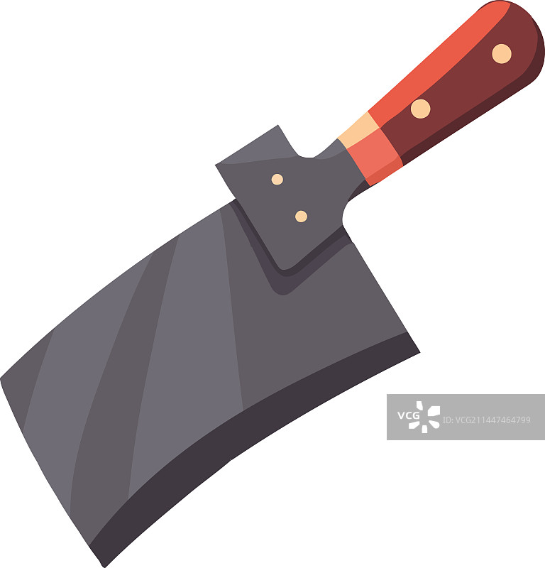 锋利的金属切肉刀隔离符号设计图片素材